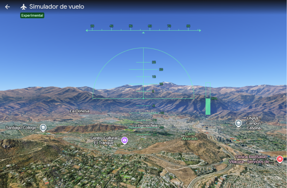 Despega sin salir de casa con el Simulador de vuelo en Google Earth